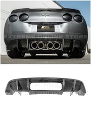 For 05-13 Corvette C6 EOS Performance CARBON FIBER Rear Bumper Finned Diffuser