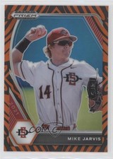 2021 Panini Prizm Draft Picks Tiger Stripes Prizm 18/99 Mike Jarvis #PDP163 nd3