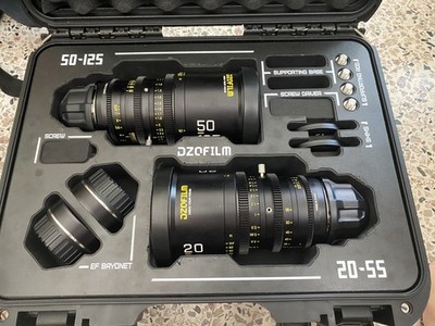 DZOFilm Pictor 20-55mm, 50-125mm T2.8 Super35 Zoom Lens Bundle (PL