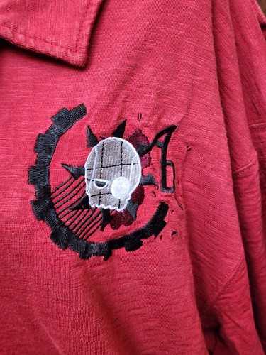 Artful Dodger Embroidered Mens Shirt Size 3XL Red Street Wear - Picture 2 of 10