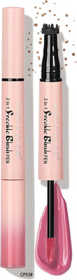 2-in-Sommersprossen Rouge Stift - 6 Sommersprossen Stempel mit unregelmäßigen Punkten & flüssiges Rouge für Natur
