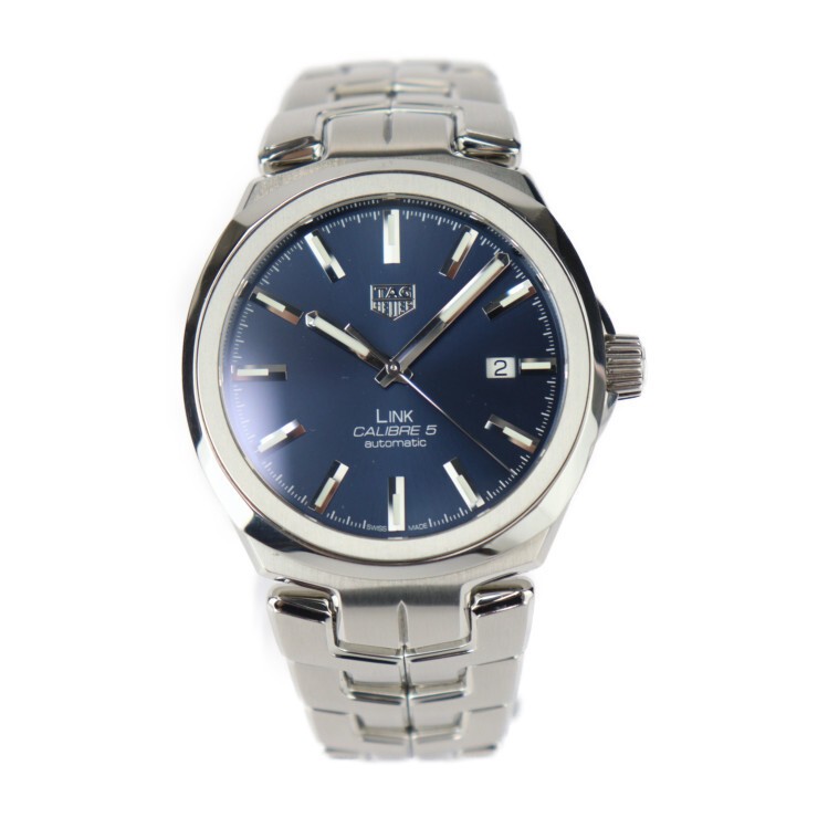 TAG Heuer Link Calibre 5 WBC2112 Silver Stainless Steel Watch