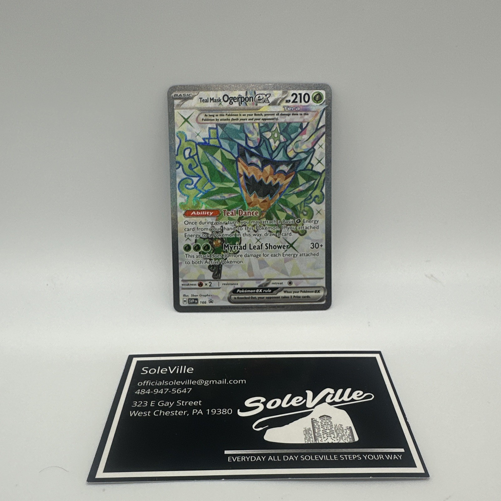 Teal Mask Ogerpon ex 166 Sv: Scarlet & Violet Black Star Promo Cards Holo NM