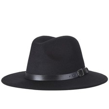 Wide Brim Fedora Hat Western Trilby Panama Cu...