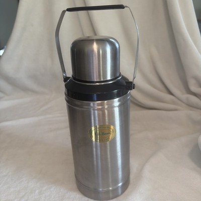 LL Bean large Stainless Steel Thermos with Cup Vintage 