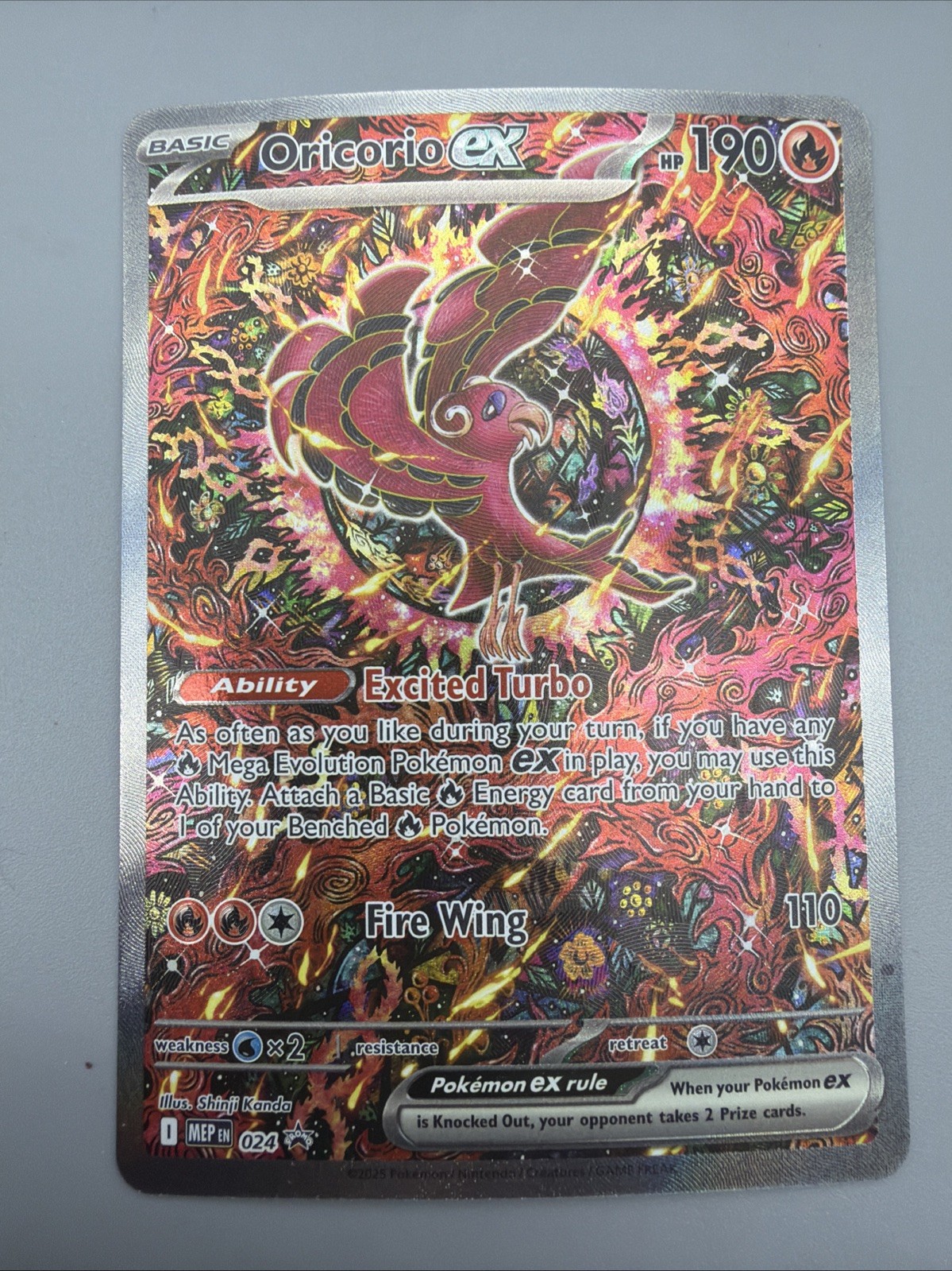 Oricorio ex - Holo Promo ME: Mega Evolution Promo 024 NM