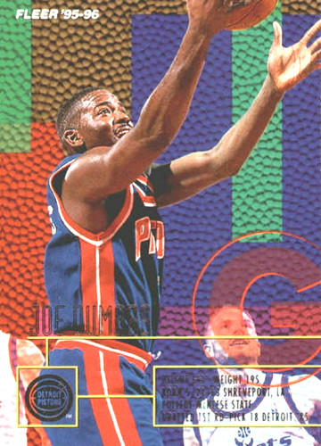 1995 Fleer Basketball Joe Dumars #50