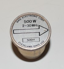 BIRD 43 WATTMETER 500H 2-30MHZ 500 WATT ELEMENT SLUG 