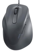 ELECOM Left Hand Wired USB Ergonomic Shape Mo...