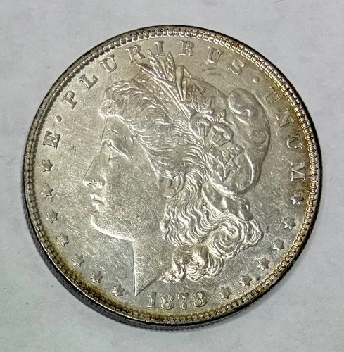 1878 7TF Morgan Silver Dollar, AU