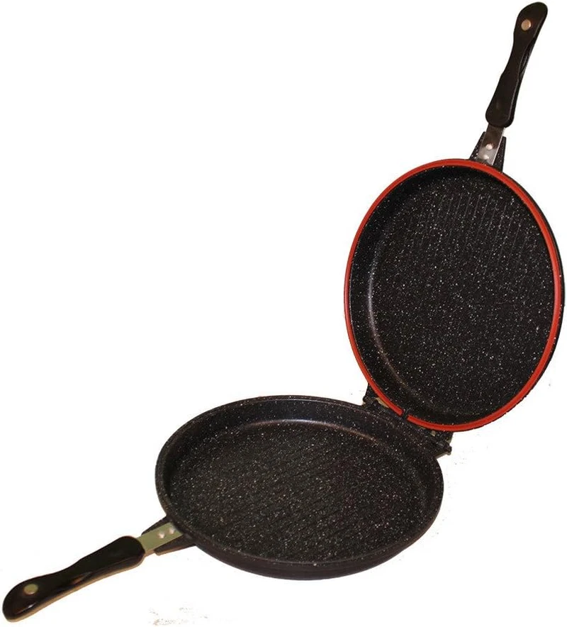 Fornetto Sanity Stone Effetto Pietra Pentola Padella Doppia Bistecchiera Antiade - Immagine 2 di 4