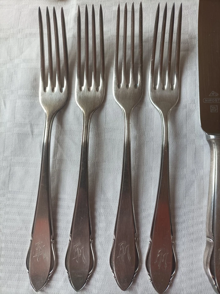 WMF Besteck Versilbert Alt mit Schachtel - Bild 3 von 4