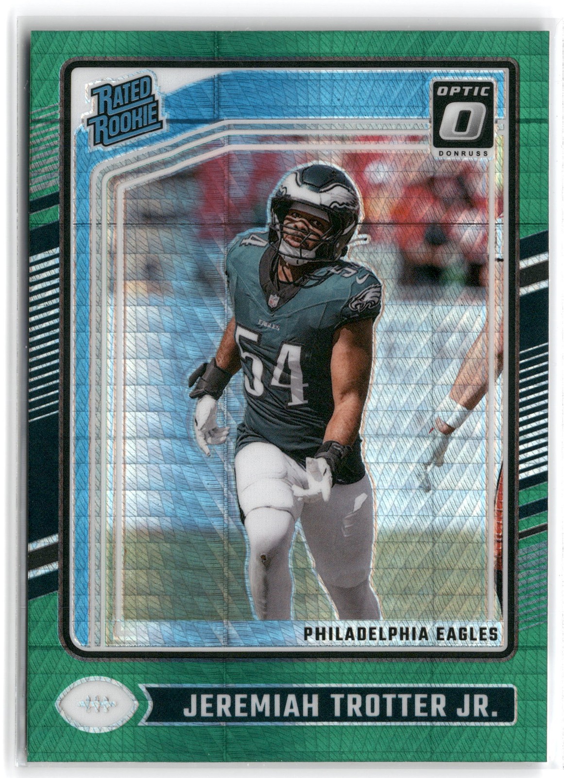 Jeremiah Trotter Jr. Panini Donruss Optic #250 Green Hyper