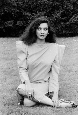Indian actress and singer Asha Puthli at Hamburg Germany circa 1979 Old Photo 4