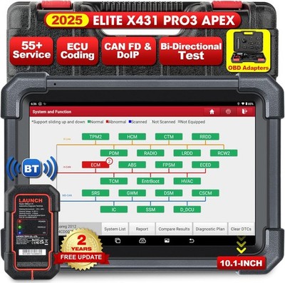 LAUNCH X431 PRO3 ACE APEX OBD2 Diagnosegerät Profi Scanner Fehlerauslesegerät