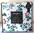 Eddie Bauer Sheet Set Full Size - Cotton Flannel Winter Mountain Scene NEW