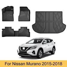 Car Fit For 2015-2018 Nissan Murano TPE All Weather Floor Mats & Cargo Liner Set