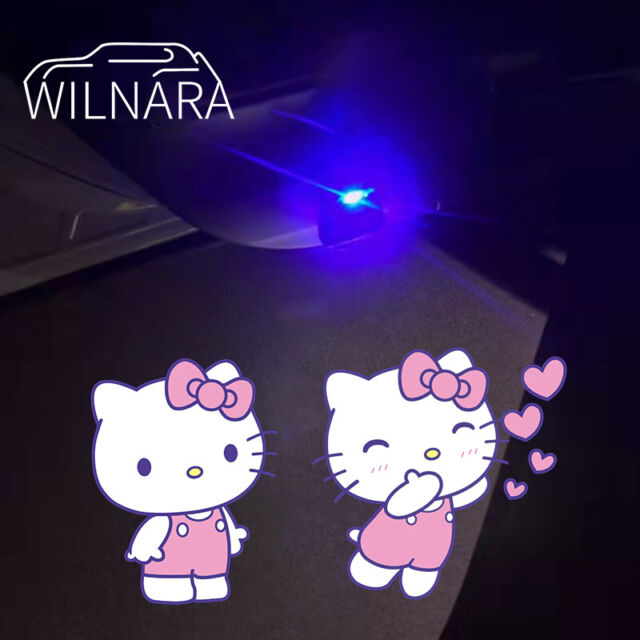 2X Hello Kitty Wireless Courtesy Car Door Logo Ghost Shadow LED Lights Projector