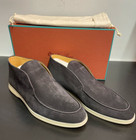 Loro Piana Open Walk In Caviar Suede - IT 45 - Brand New