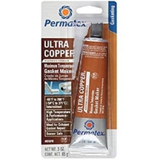 Permatex 81878 Ultra Copper Maximum Temperature RTV Silicone Gasket Maker, 3 oz.