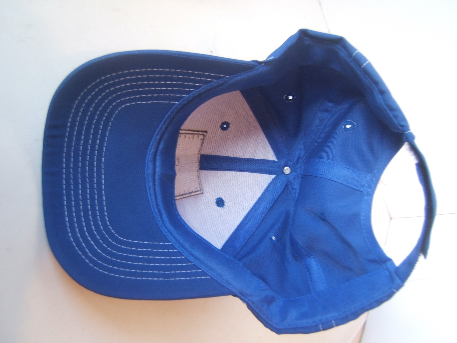 Built Ford Tough Hat Blue Hook Loop Baseball Cap - image 7