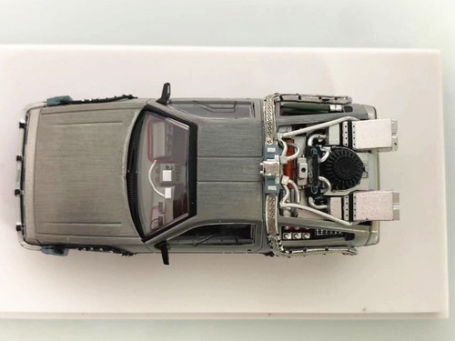 MJ 1/64 Back To The Future (First 0 -1) Time Machine Delorean Diecast Model Car - Picture 8 of 11