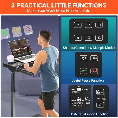 2.5HP Folding Treadmill with Incline Running Machine Adjustable Speed for Home🏃 - Picture 23 of 39