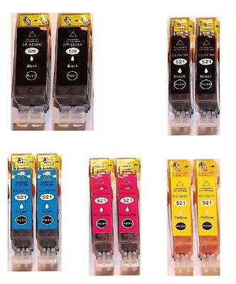 10x Patronen für CANON iP3600 iP4600 IP4700 MP540 MP550 MP580 MP620 MP630 MP640