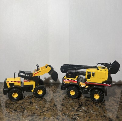 Vintage Tonka Maisto Mini Mighty Lot of 2 1998 Crane & Front End Loader