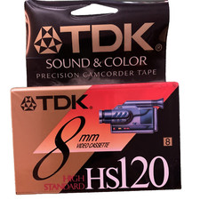 TDK MP Premium 8mm 120min Video Camcorder Cassette Tape P6-120HS 