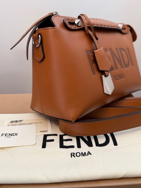 Fendi By the Way Shoulder Bag Medium Brown Leather | eBay