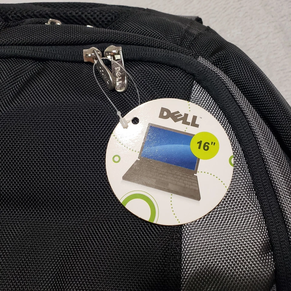 Mochila para juegos DELL grande de alta resistencia para computadora portátil de 16" negra gris Foto 2 de 4