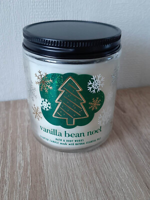 Bath and Body Works 1-Docht Kerze - 198g   Vanilla Bean Noel