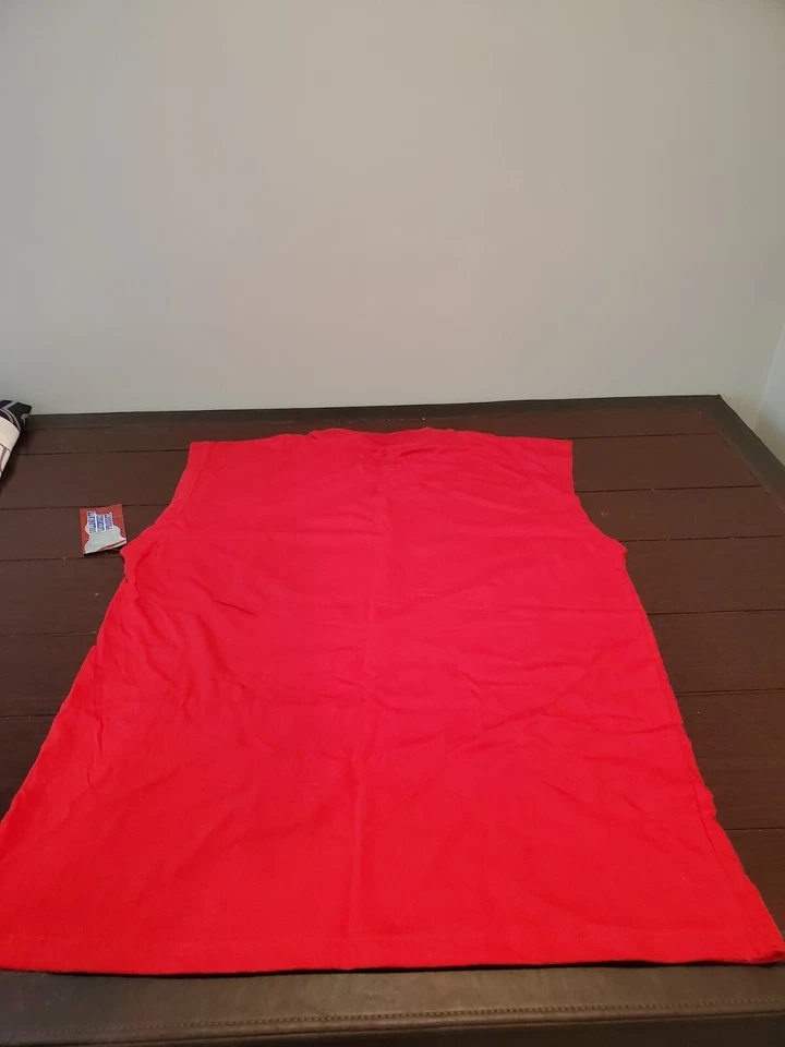 Camiseta sin mangas para hombre Rutgers Scarlet Knights Muscle-roja-algodón-grande-nueva con etiquetas Foto 4 de 4