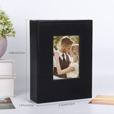 6x4 Photo Album Hold Vertical 100 Photos Mini Photo Albums with Leather Cover...