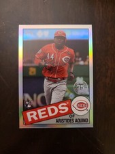2020 Topps Chrome Aristides Aquino RC 35th Anniversary 1985 Insert #85TC-21 Reds