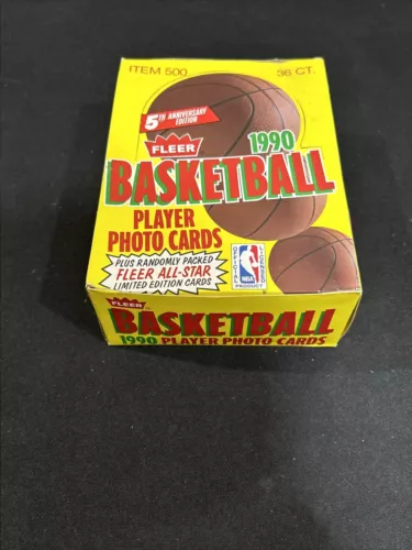 1990-91 Fleer Basketball WAX BOX 36 Packs Factory Sealed MICHAEL JORDAN