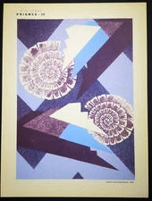 1930,ORIGINAL ÉMILE-ALAIN SÊGUY RARE ART NOUVEAU HANDCOLOR POCHOIR PRISMES UV9