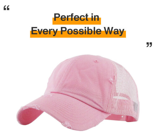 Vintage Distressed Mesh Back Dad Hat Baseball Cap Unconstructed - Imagen 53 de 115