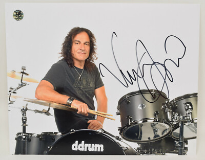 Vinny Appice from Black Sabbath Signed Photo 8 x 10 COA