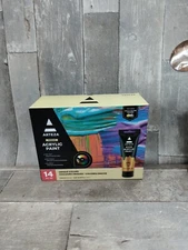 ARTEZA Acrylic Paint, Set 14 Colors 120 ml/4.06 oz. Unique Colors READ DESCRIPT