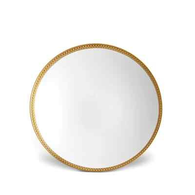 L'OBJET Soie Tresse Gold Soup Plate NEW without Box