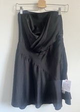 ASOS satin bandeau mini dress w/ ruched bodice detail NWT US 8 Club Festival