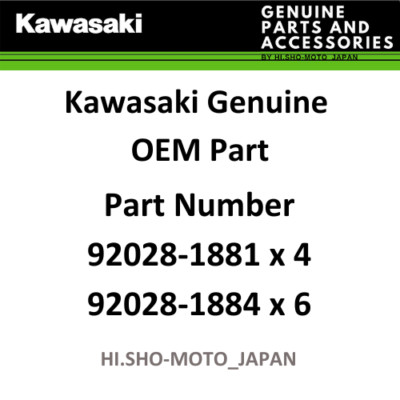 OEM KAWASAKI ZX-6R NINJA CRANKSHAFT BUSHING SET 1998-2004 92028
