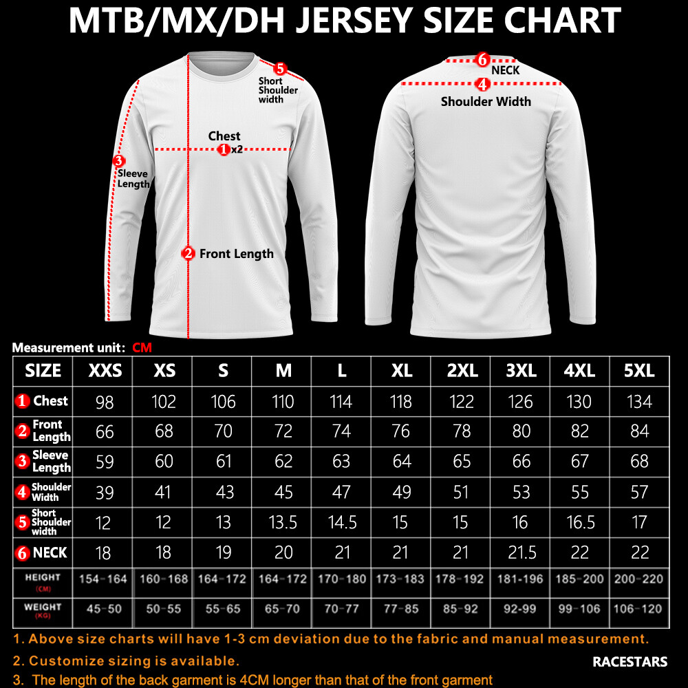 TM Racing Moto Motocross Long Sleeve Dirt Bike Enduro Racing