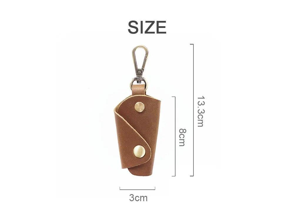 Genuine Leather Personalized Portable Mini- Key Package Fashion Creative Waist image 6