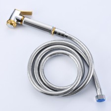 Gold Sliver Modern Toilet Bidet Spray Bathroom Hand Held Shower Head 1.5 Hose