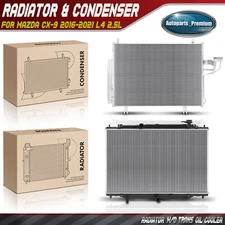 Radiator & AC Condenser Cooling Kit for Mazda CX-9 2016-2021 L4 2.5L PY8V15200