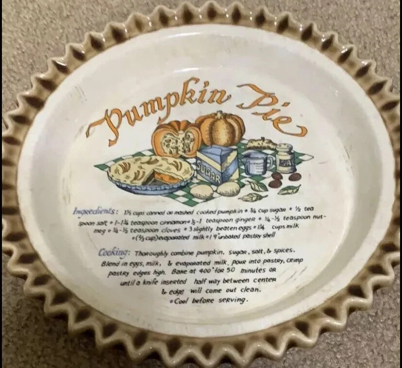 Vintage pie cheap dish