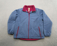 Duluth Trading Co Fleece Lined Full Zip Nylon Jacket Womens Size Large Outdoor